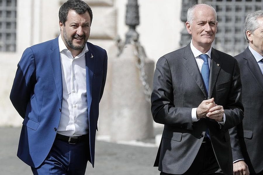 Foto di Salvini insieme a Gabrielli